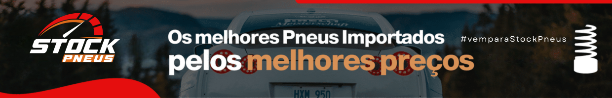Banner Stock Pneus com promoção de pneus importados pelos melhores preços